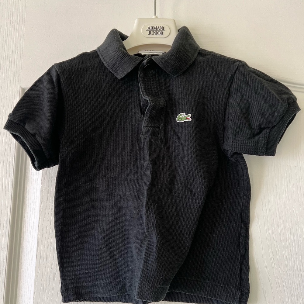 Lacoste Kids Polo Shirt in Black